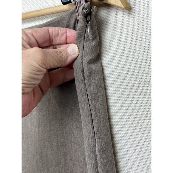 The Limited Stretch Women's Brown Dress Pants Size 10 Long Career Side Zip - Picture 5 of 14